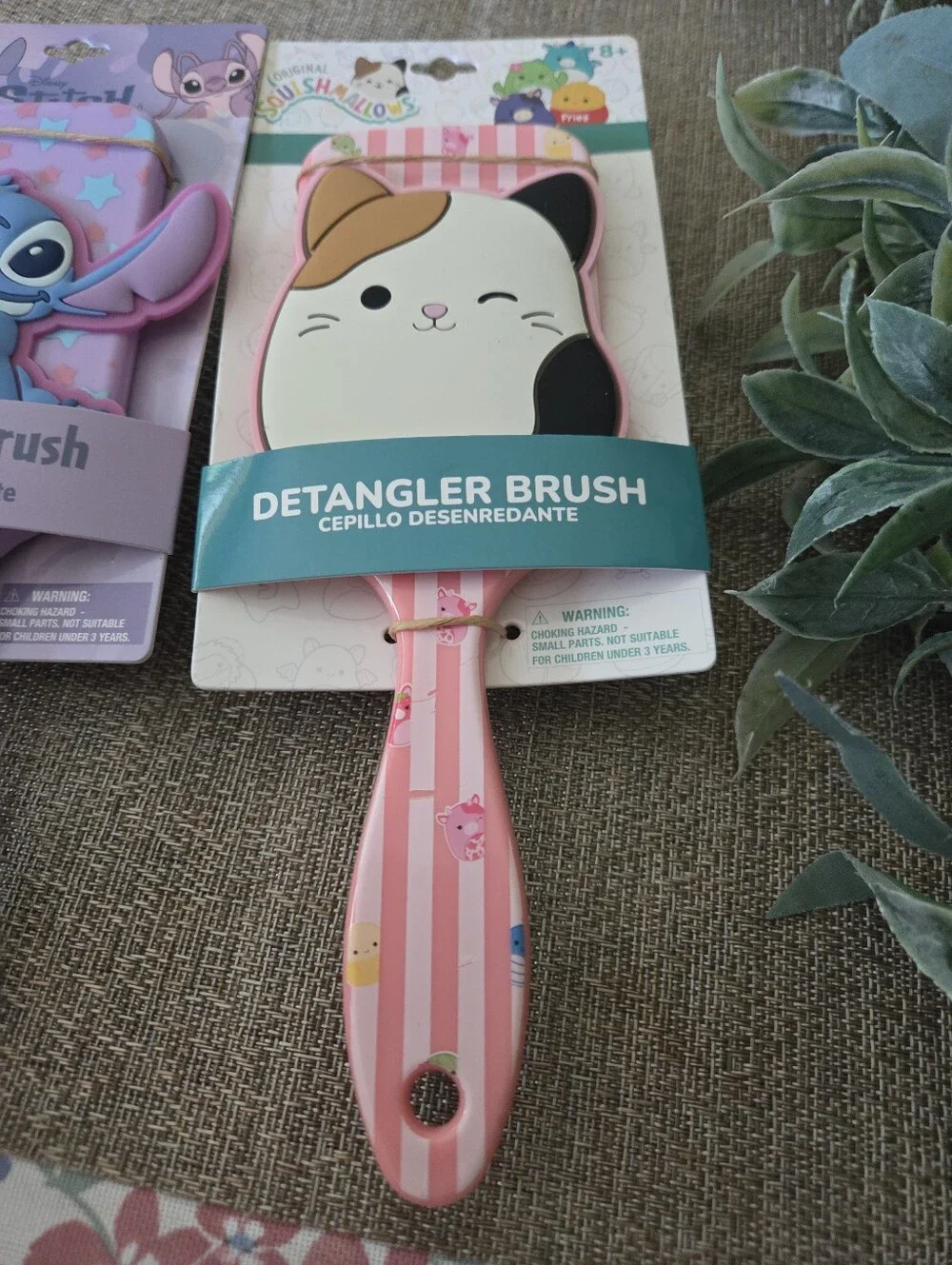 Cute Stitch Or Cat Detangler Brushes - Pink, Purple